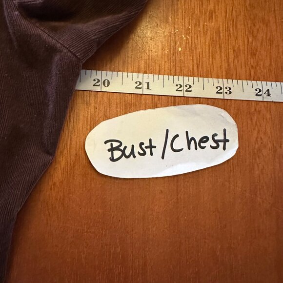 FANG Brown Corduroy Blazer Jacket XL Y2K Paisley Cotton Lining & Button Front - Picture 3 of 5